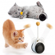 Interaktivní hračka s loptičkou pre mačky