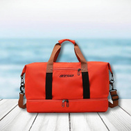 Cestovná taška s popruhom - oranžová