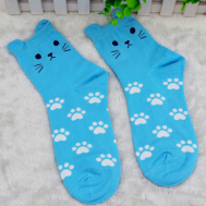 Mačacie ponožky - modré