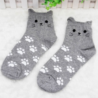 Mačacie ponožky - sivé