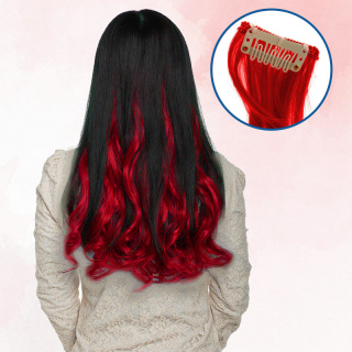 Farebné predĺženie vlasov - červené
