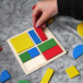 Detské geometrické puzzle - štvorce