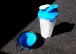 Cestovná fľaša na vodu a krmivo - modrá