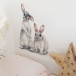 Samolepka na stenu - králikovia