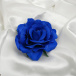 Sponka s ružou - modrá
